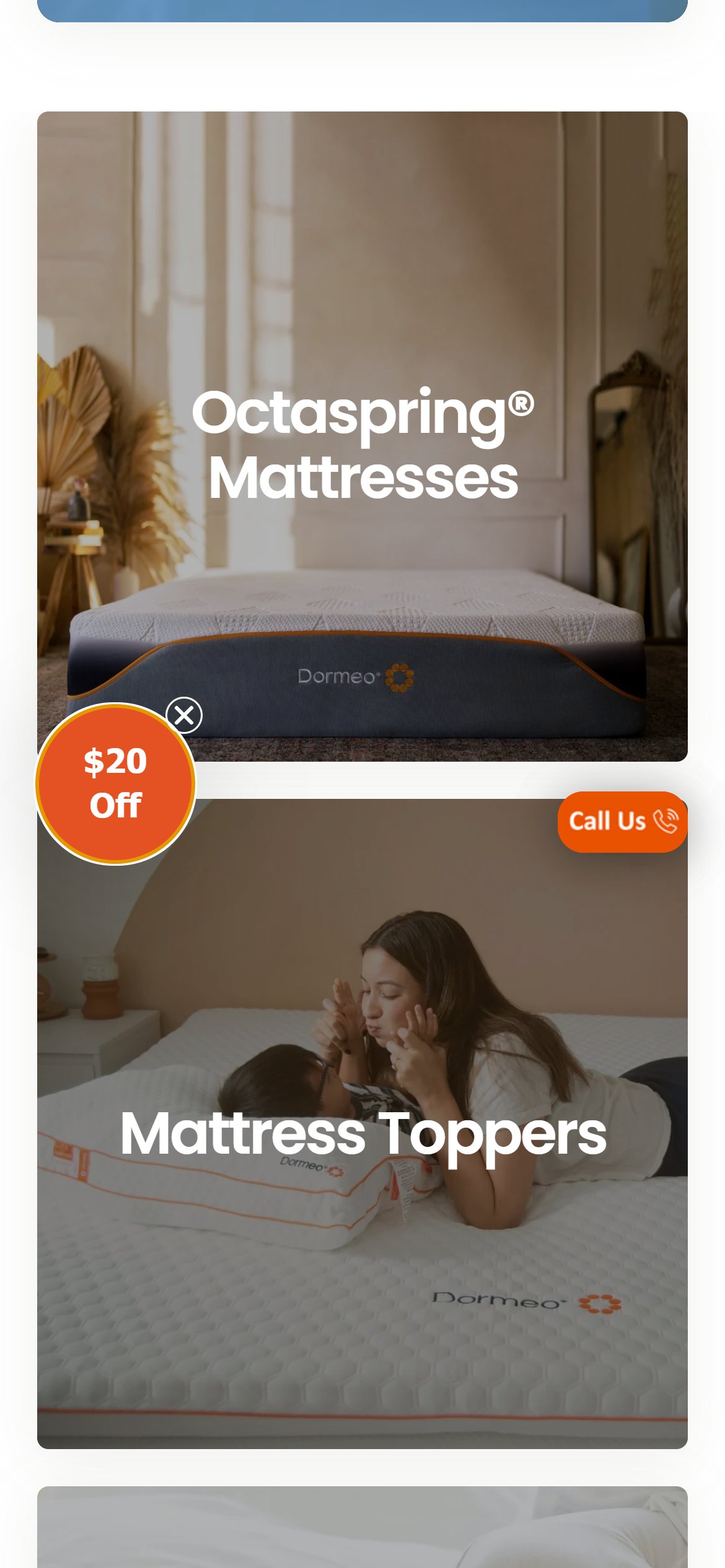 Dormeo USA — Mobile